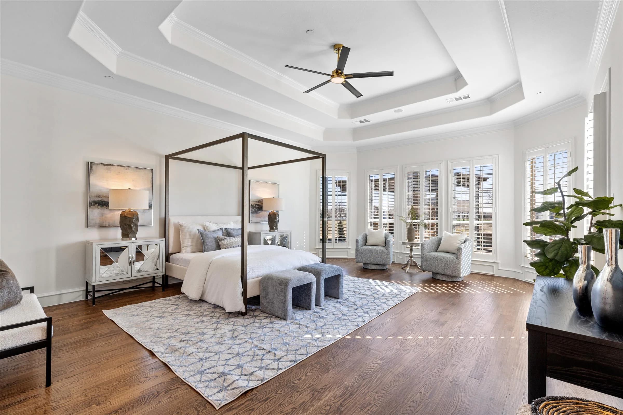 Completed bedroom remodeling project in Dallas-Fort Worth